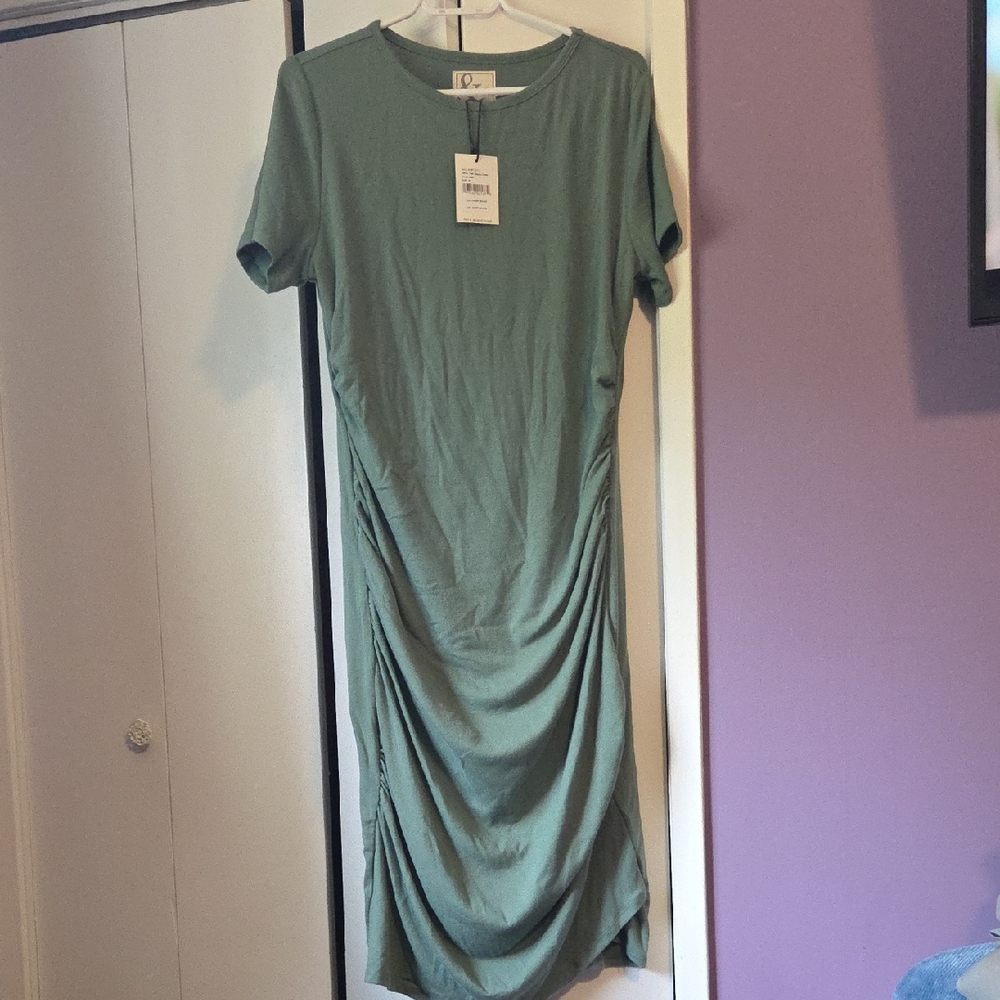 AMPERSAND AVE Olive Midi Dress